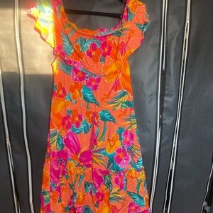 La Blanka off the shoulder dress